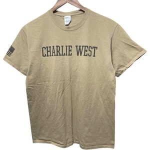 Charlie West West Virginia military aircraft style graphic short sleeve T-shirt